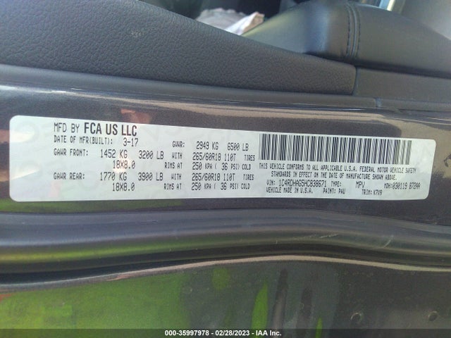 Dodge Durango Sxt 2017 1C4RDHAG5HC838671 Image 9