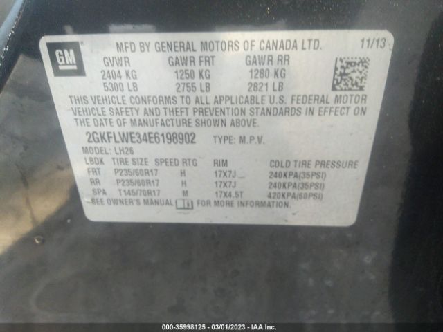 2GKFLWE34E6198902 GMC Terrain Sle