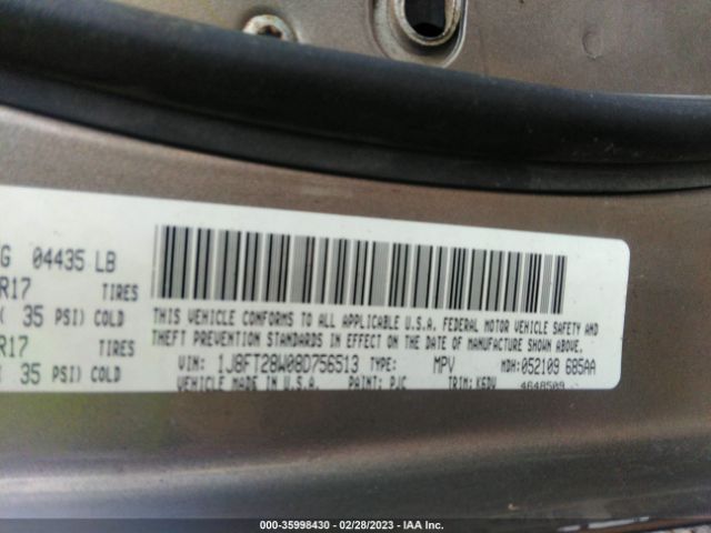 1J8FT28W08D756513 Jeep Patriot Sport
