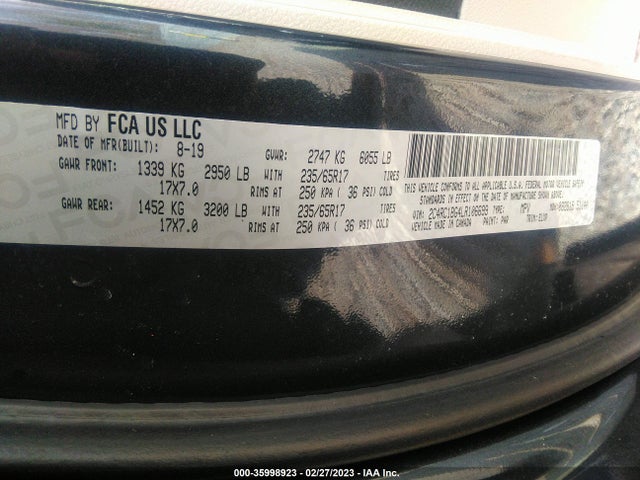 2C4RC1BG4LR106699 Chrysler Pacifica Touring L