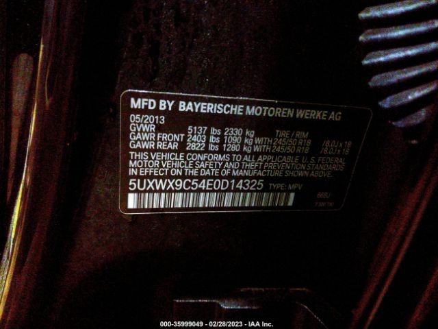 5UXWX9C54E0D14325 BMW X3 Xdrive28i