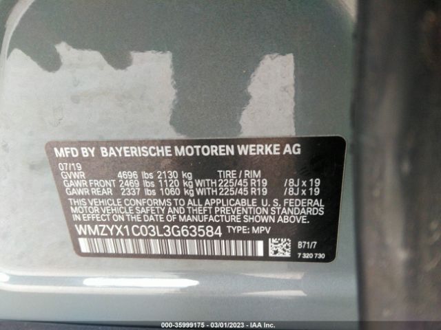 WMZYX1C03L3G63584 Mini Countryman Cooper S
