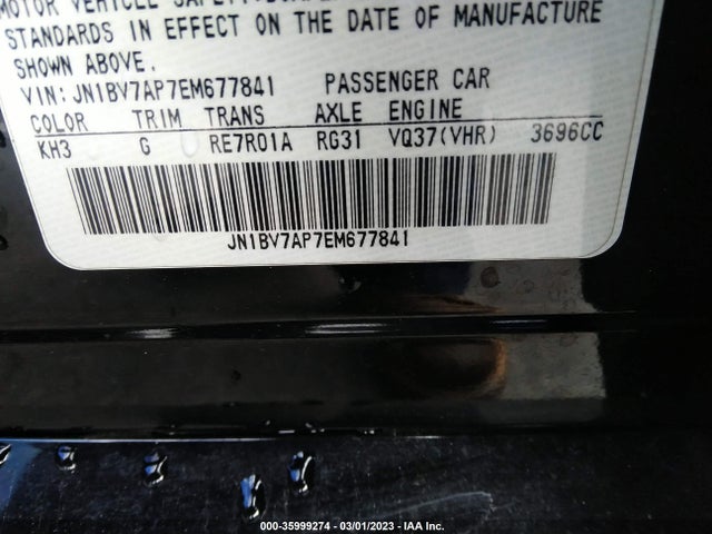 Infiniti Q50 2014 JN1BV7AP7EM677841 Image 9