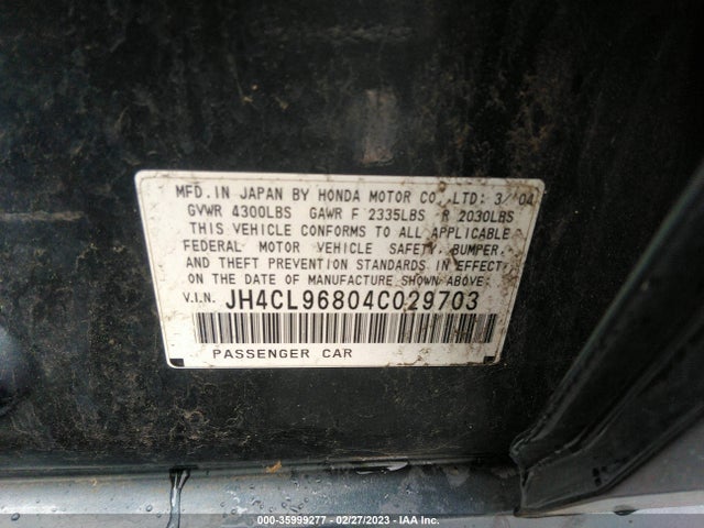 Acura TSX 2004 JH4CL96804C029703 Image 11