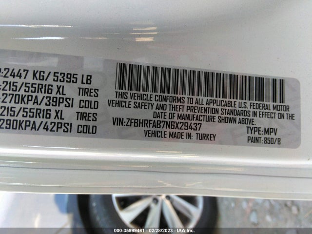 2022 Ram Promaster City, VIN: ZFBHRFAB7N6X29437