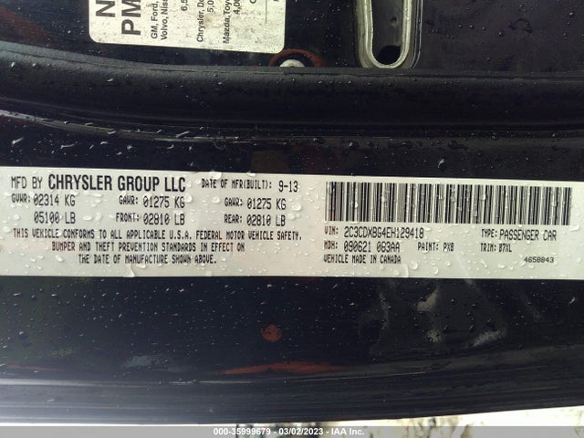 Dodge Charger Se 2014 2C3CDXBG4EH129418 Image 9