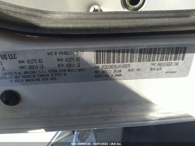 Chrysler 300 Limited 2018 2C3CCAEG5JH145875 Image 9