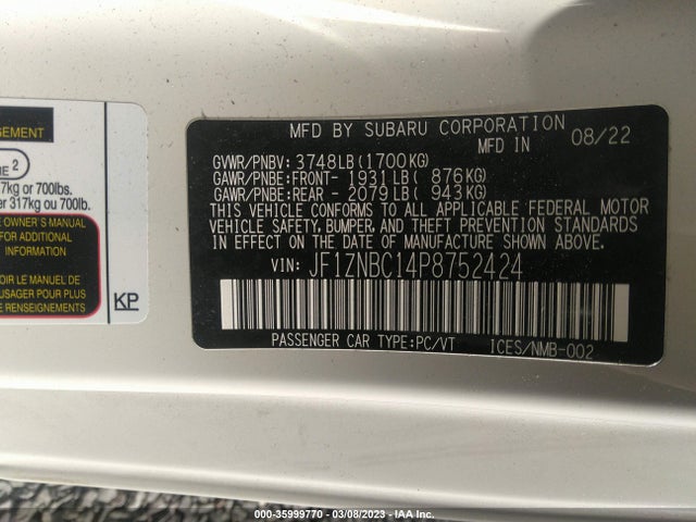 Toyota GR86 2023 JF1ZNBC14P8752424 Image 9