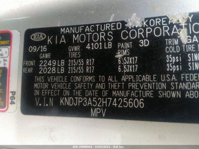 KNDJP3A52H7425606 KIA SOUL +