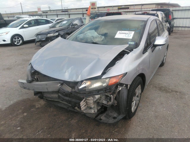 2012 HONDA CIVIC SDN LX VIN: 19XFB2F54CE092020