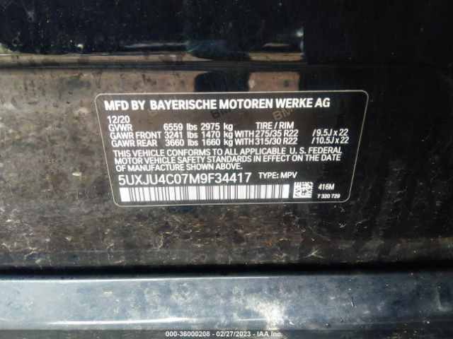 5UXJU4C07M9F34417 BMW X5 M50i