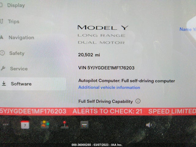 Tesla Model Y Long Range 2021 5YJYGDEE1MF176203 Image 10