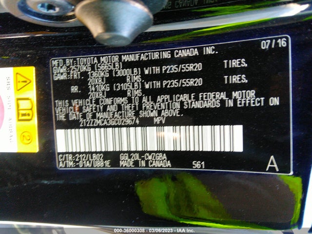 2T2ZZMCA3GC029674 Lexus RX 350