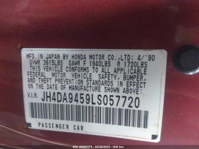 JH4DA9459LS057720 Acura Integra Ls