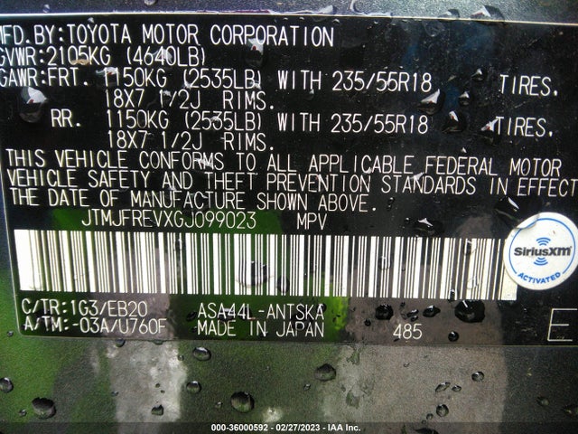 Toyota RAV4 SE 2016 JTMJFREVXGJ099023 Image 10