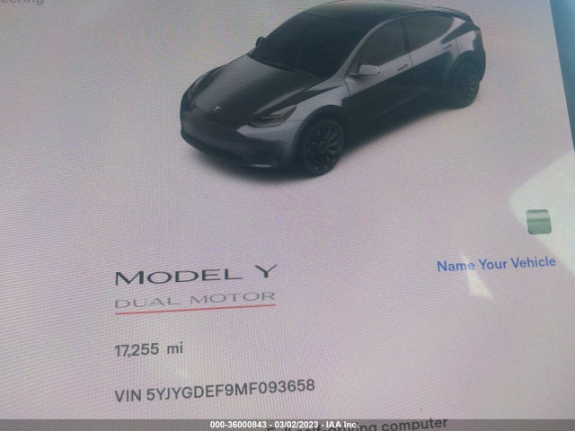 Tesla Model Y Performance 2021 5YJYGDEF9MF093658 Image 8