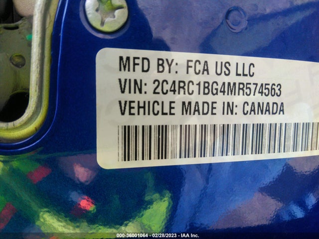 2021 Chrysler Pacifica, VIN: 2C4RC1BG4MR574563