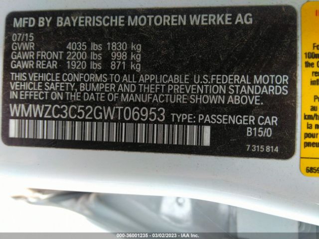 WMWZC3C52GWT06953 Mini Cooper Countryman S