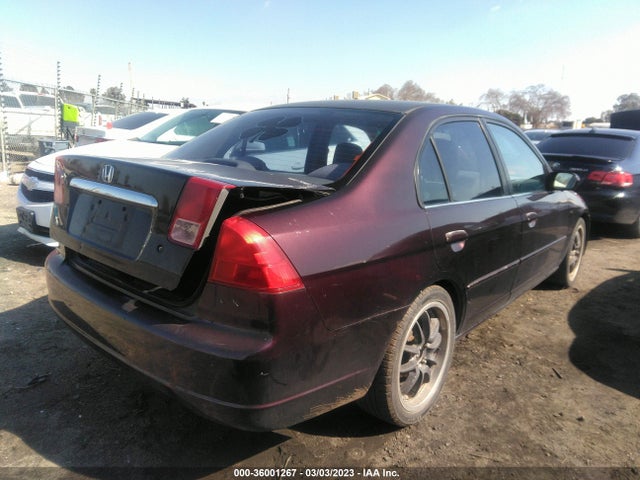 2001 HONDA CIVIC EX VIN: 2HGES25701H555238