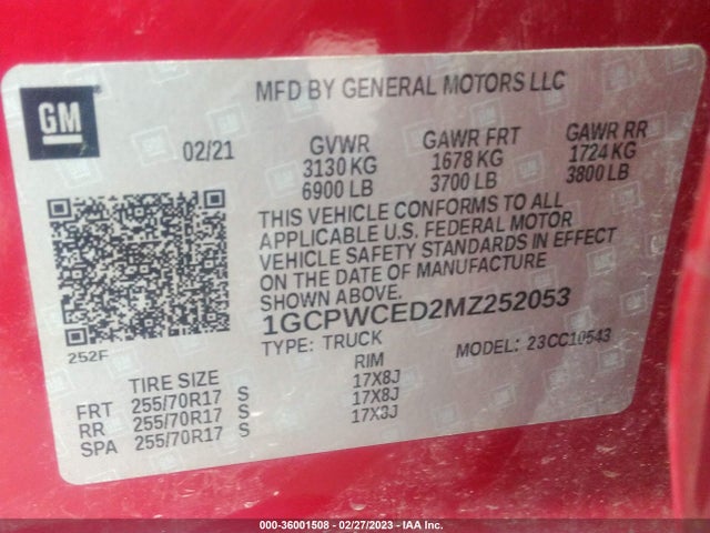 Chevrolet Silverado 1500 Lt 2021 1GCPWCED2MZ252053 Image 9
