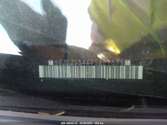 2007 SATURN VUE V6 VIN: 5GZCZ53467S829375