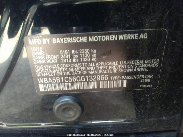 WBA5B1C56GG132966 BMW 5 Series 535i