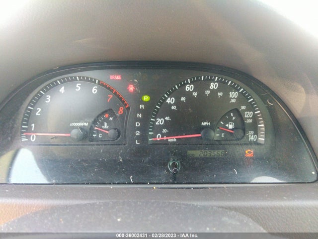 2002 TOYOTA CAMRY LE/SE/XLE VIN: 4T1BE32K82U078429