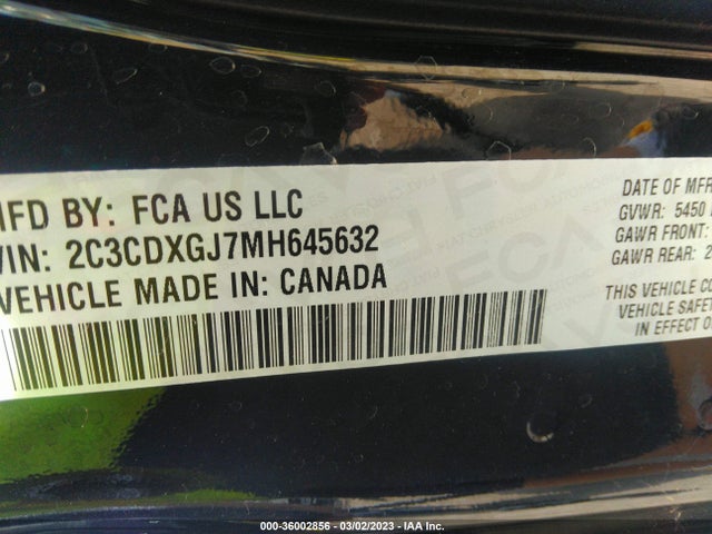Dodge Charger Scat Pack 2021 2C3CDXGJ7MH645632 Image 9