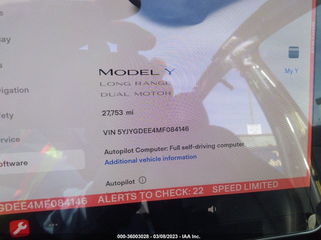 Tesla Model Y Long Range 2021 5YJYGDEE4MF084146 Image 7