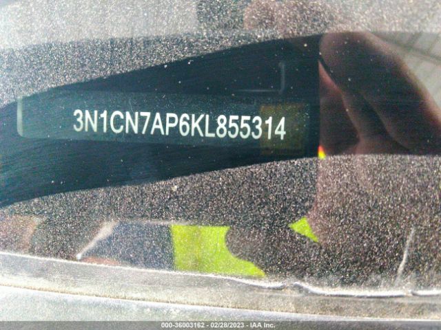 3N1CN7AP6KL855314 Nissan Versa Sedan Sv