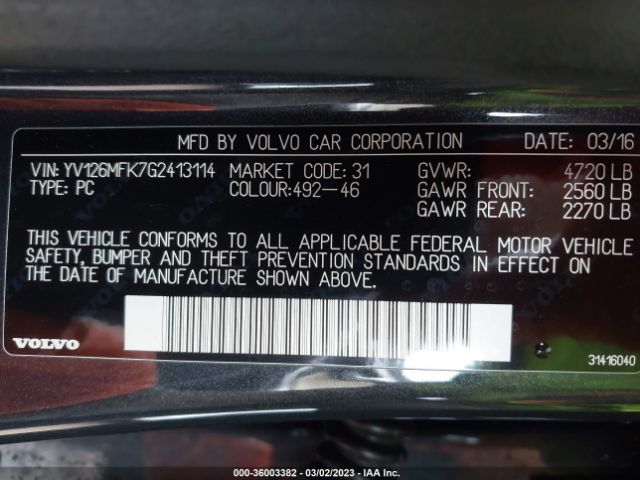 YV126MFK7G2413114 Volvo S60 T5 Drive-e Premier