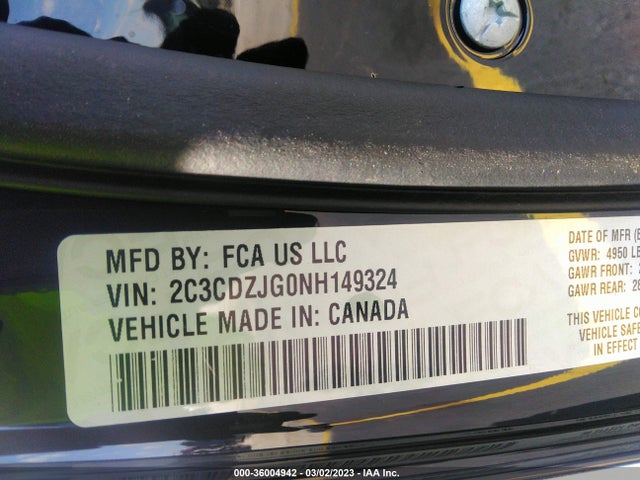 Dodge Challenger Gt 2022 2C3CDZJG0NH149324 Image 9