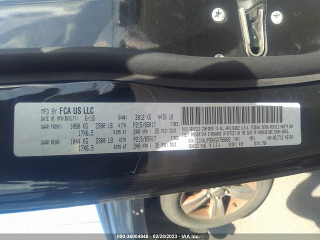 1C4NJPBB0GD788002 Jeep Patriot 75th Anniversary
