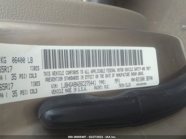 Jeep Commander 2006 1J8HG48N26C275441 Image 10