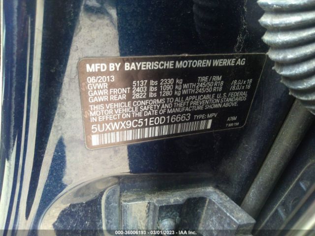 5UXWX9C51E0D16663 BMW X3 Xdrive28i