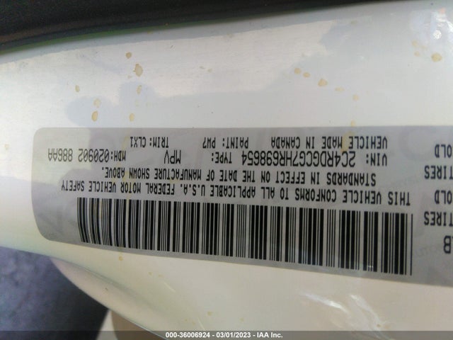 Dodge Grand Caravan Sxt 2017 2C4RDGCG7HR698654 Image 9