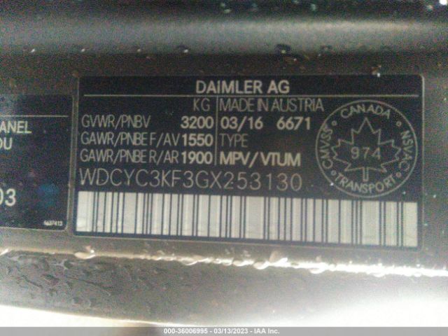 WDCYC3KF3GX253130 Mercedes-Benz G-class G 550