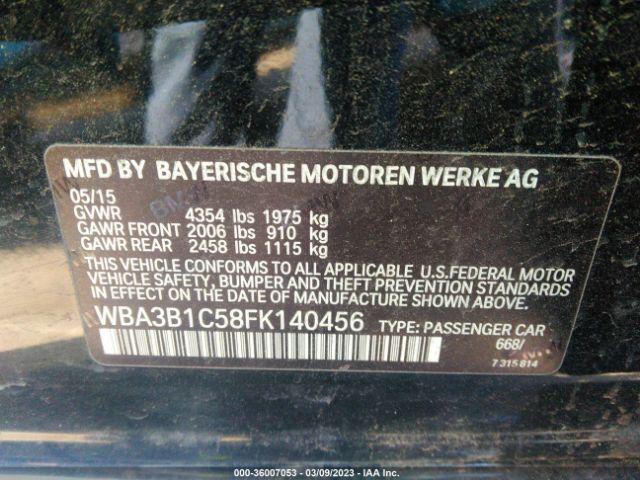 WBA3B1C58FK140456 BMW 3 Series 320i