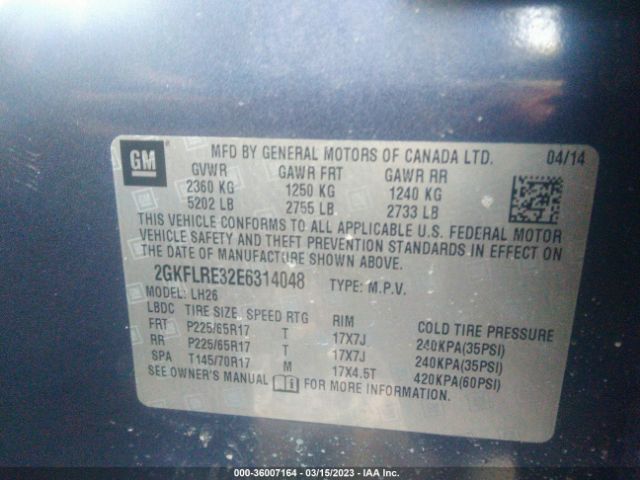 2GKFLRE32E6314048 GMC Terrain Sle