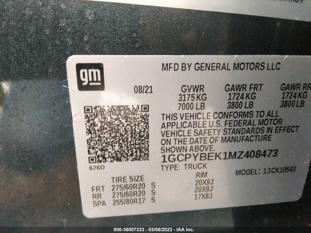 Chevrolet Silverado 1500 Custom 2021 1GCPYBEK1MZ408473 Image 10