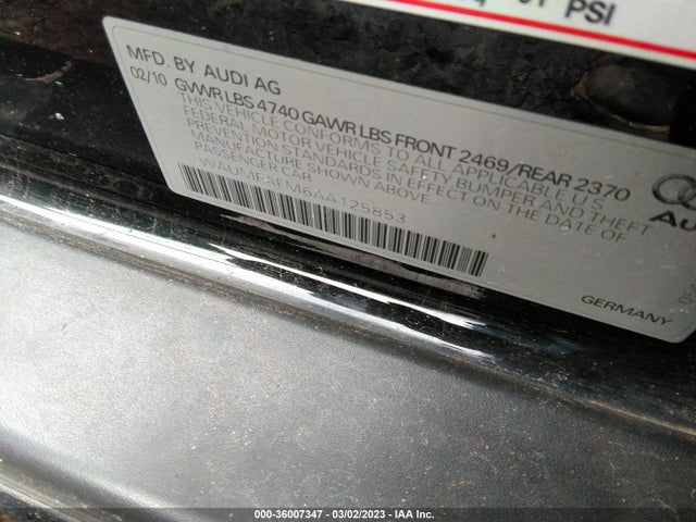 WAUMFAFM6AA125853 Audi A3