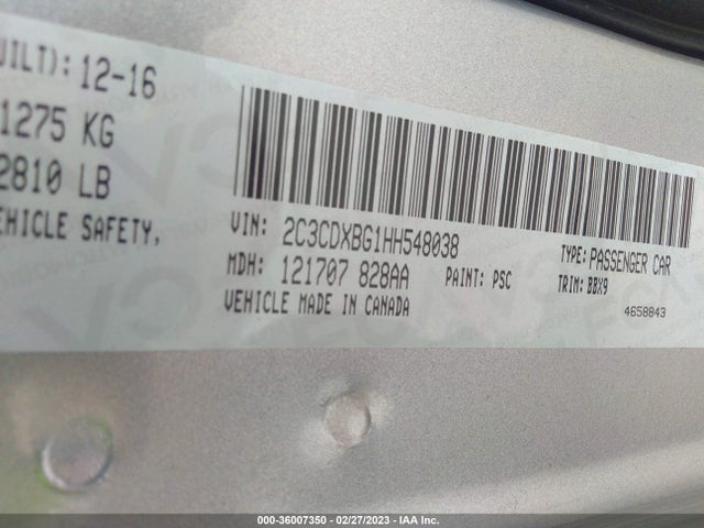 Dodge Charger Se 2017 2C3CDXBG1HH548038 Image 9