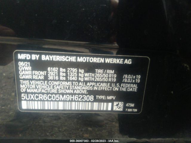 5UXCR6C05M9H62308 BMW X5 Xdrive40i