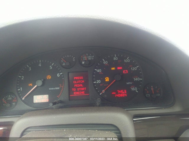 Audi A4 2001 WAUDH68D71A130256 Image 9