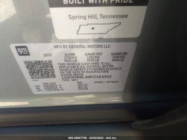 2023 GMC Acadia, VIN: 1GKKNML49PZ163353