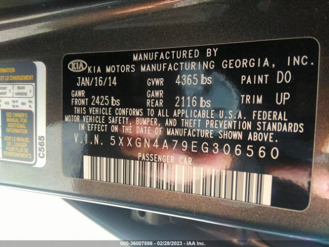 5XXGN4A79EG306560 KIA OPTIMA EX