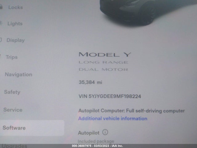 Tesla Model Y Long Range 2021 5YJYGDEE9MF198224 Image 7