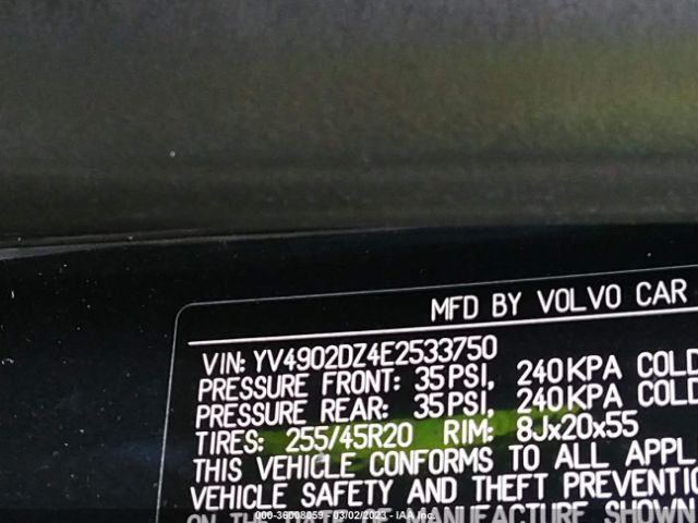 YV4902DZ4E2533750 Volvo Xc60 3.0l