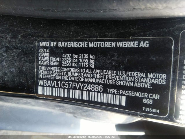 BMW X1 2015 WBAVL1C57FVY24886 Image 9