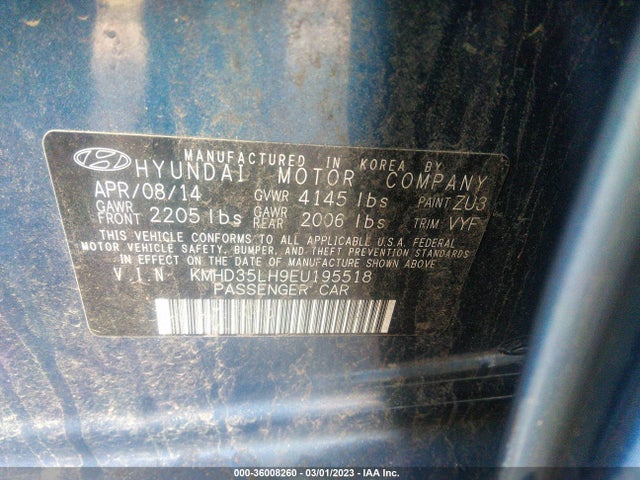 Hyundai ELANTRA GT 2014 KMHD35LH9EU195518 Image 10